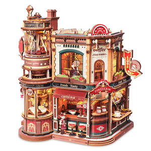 Rokr: ROKR Dream Coffee Factory Music Box Wooden 3D Puzzle EAB02 [PRE-ORDER]