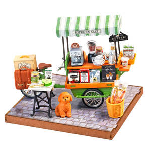 Rolife: Rolife Aromatic Coffee Cart DIY Miniature House DG182