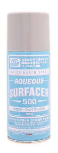 MR HOBBY - GSI Creos Aqueous Black Surfacer 500 Spray B614
