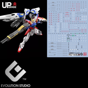 1 144 Real Grade: EVO Decal - RG43 1/144 Gundam Wing Zero - Fluorescent
