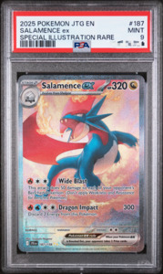 Pokemon: Pokemon TCG - TG EN-JOURNEY TOGETHER #187 SALAMENCE EX (PSA 9)