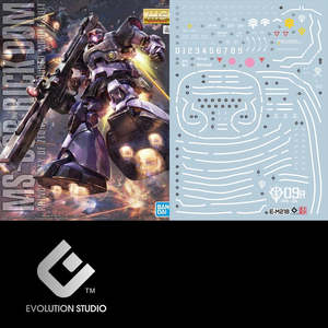 1 100 Master Grade: EVO Decal - MG 1/100 Gundam Space Dom - Fluorescent