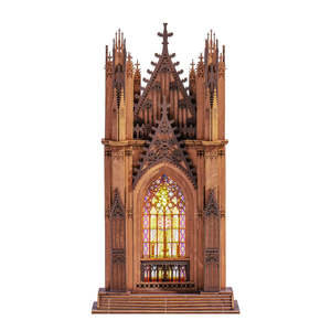 Rolife: Rolife Twin-Tower Cathedral 3D Wooden Puzzle TGA01 [PRE-ORDER]