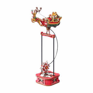 Rokr: ROKR Santa on Sleigh Pendulum Balance Toy 3D Puzzle MCD05