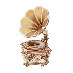 Rokr: ROKR Diva Gramophone Music Box Wooden 3D Puzzle AMK82 [PRE-ORDER]