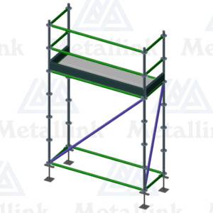 Aluminium Scaffolding 2m 1-Level Package - Metallink