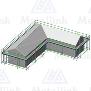 House Packs: Scaffolding House Pack: 54m, 1-Level (L-Shaped), for Sale - Metallink