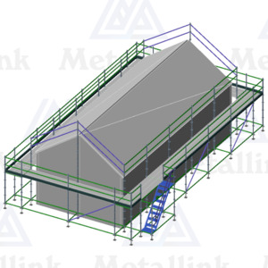 Roof Edge Protection Scaffolding 42m House Pack for Sale - Metallink
