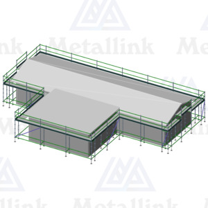 House Packs: House Pack: 60m Ringlock Scaffold, 1-Level - Metallink
