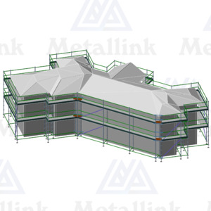 House Packs: House Pack: 62m Ringlock Scaffold, 2-Level - Metallink