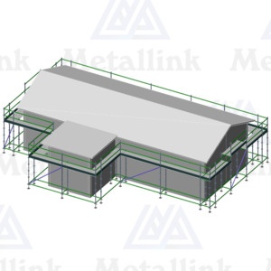 House Pack: 54m Ringlock Scaffold, 1-Level - Metallink
