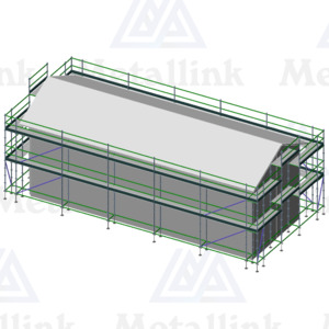 House Pack: 42m Ringlock Scaffold, 2-Level - Metallink