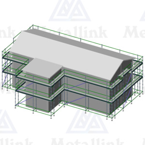 House Pack: 54m Ringlock Scaffold, 2-Level - Metallink