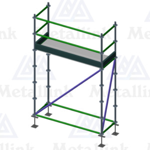 Diy: 2m Ringlock Scaffold, 1-Level - Metallink