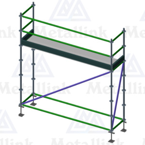 3m Ringlock Scaffold, 1-Level - Metallink