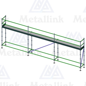 9m Ringlock Scaffold, 1-Level - Metallink