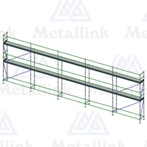 15m Ringlock Scaffold, 2-Level Package - Metallink