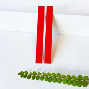 Pohutukawa Red Long Ribbon Statement Earrings