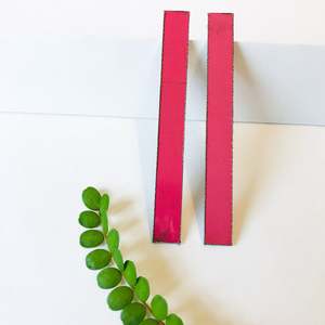 Frontpage: Hibiscus Pink Long Ribbon Statement Earrings