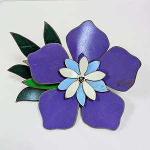 Corsage: Original Artwork Purple Frangipani