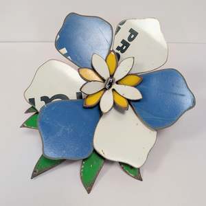 Corsage: Original Artwork Blue & White Frangipani
