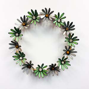 Daisy Chain Metal Flower Wreath #35
