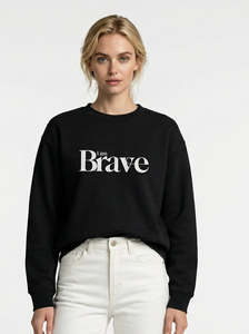 All: EMBROIDERED SWEATSHIRT - BLACK