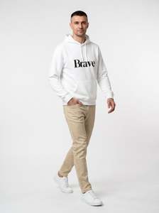 All: MEN'S EMBROIDERED SWEATSHIRT - WHITE