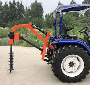 Accessories: Hydraulic Post Hole Digger with 9" Auger