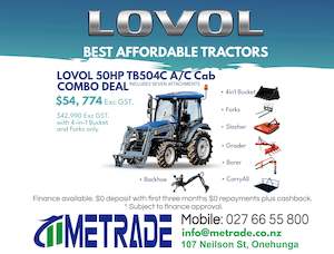 2025 LOVOL TB504C COMBO DEAL Package