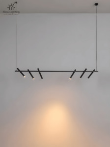 Pendant Light: PD132 Minimalist Black Linear Pendant light