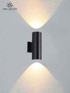 Outdoor Wall Light: WO202-W Morden Outdoor Wall Light 6000k Bulb Included