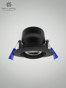 Down Light: Recessed Spotlight DL02-7W-B  CCT Color 75mm cutout Black