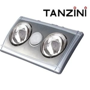 Tanzini BATHROOM HEAT-LIGHT_FAN 3 IN 1 (2 LAMPS)WITH SILVER FRONT COVER HLF-2ST