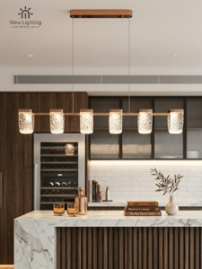 PD131 Luxury Gold Pendant Light for Dining Room & Kitchen Island
