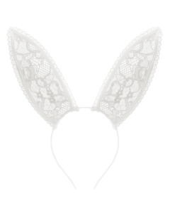 Wear: Lace Bunny Ears - Ivory