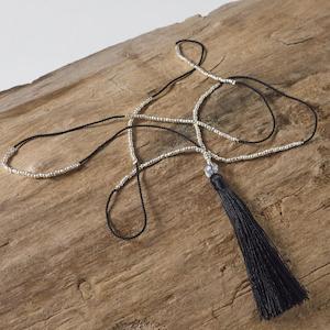 Classic Tassel Necklace (Black)