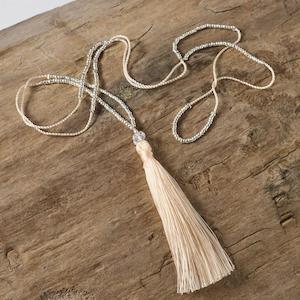 Classic Tassel Necklace (Ivory)