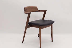 Dining Chairs: Replica Zig zag Dining Chair with Top Grain Leather, 2 color