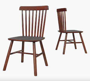 Dining Chairs: Solid ash Windsor Chair,  dark color available *Special*