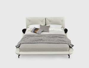 Bed Frames Bases: Great Design Italian Leather Bed Frame #2508, super king only Special