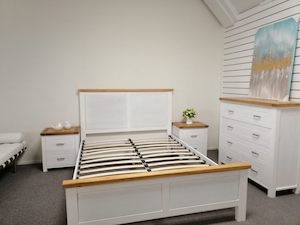 Arca Solid wood King size bed frame, Clearance Sale.