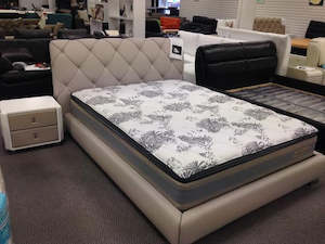 NZ Made queen size Pocket spring Mattress with pillow top, 5 years warranty