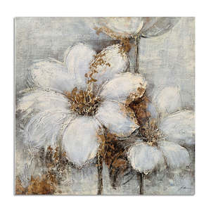 100% Hand Oil Painting snow white