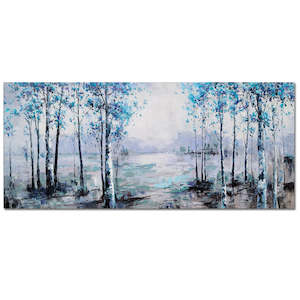 Paintings: 100% Hand Oil Painting winter 60x120cm