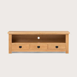 Entertainment Unit: Solid Oak Entertainment unit 180cm BY ORDER
