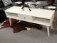 Mida Ash veneer Entertainment unit, off white color in stock - CLEARANCE SALE
