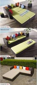 Outdoor Sofas: Magician 4pc outdoor Rattan sofa set*Special*