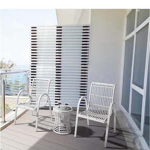 Outdoor Sofas: 3pcs Relax PE Rattan Outdoor set, *Special* Black & white rattan 20% off