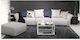 Luna 3 Piece Sofa Set - Feather Cushions - Light Grey, Clearance sale.